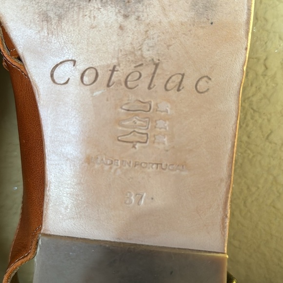 Cotelac Brown Leather Weave Sandals. 37 - Picture 7 of 9